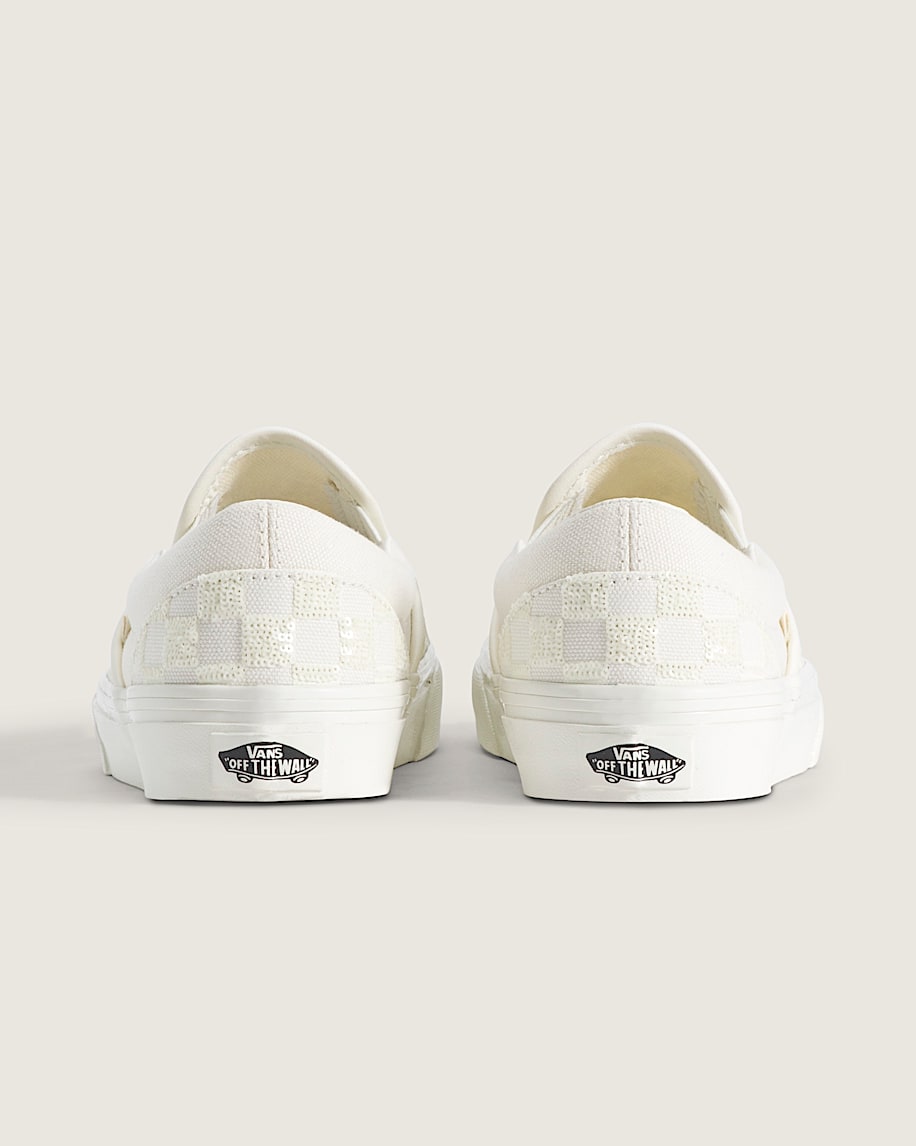 Classic SlipOn Checkerboard Shoe VANS Checkerboard White ALT3