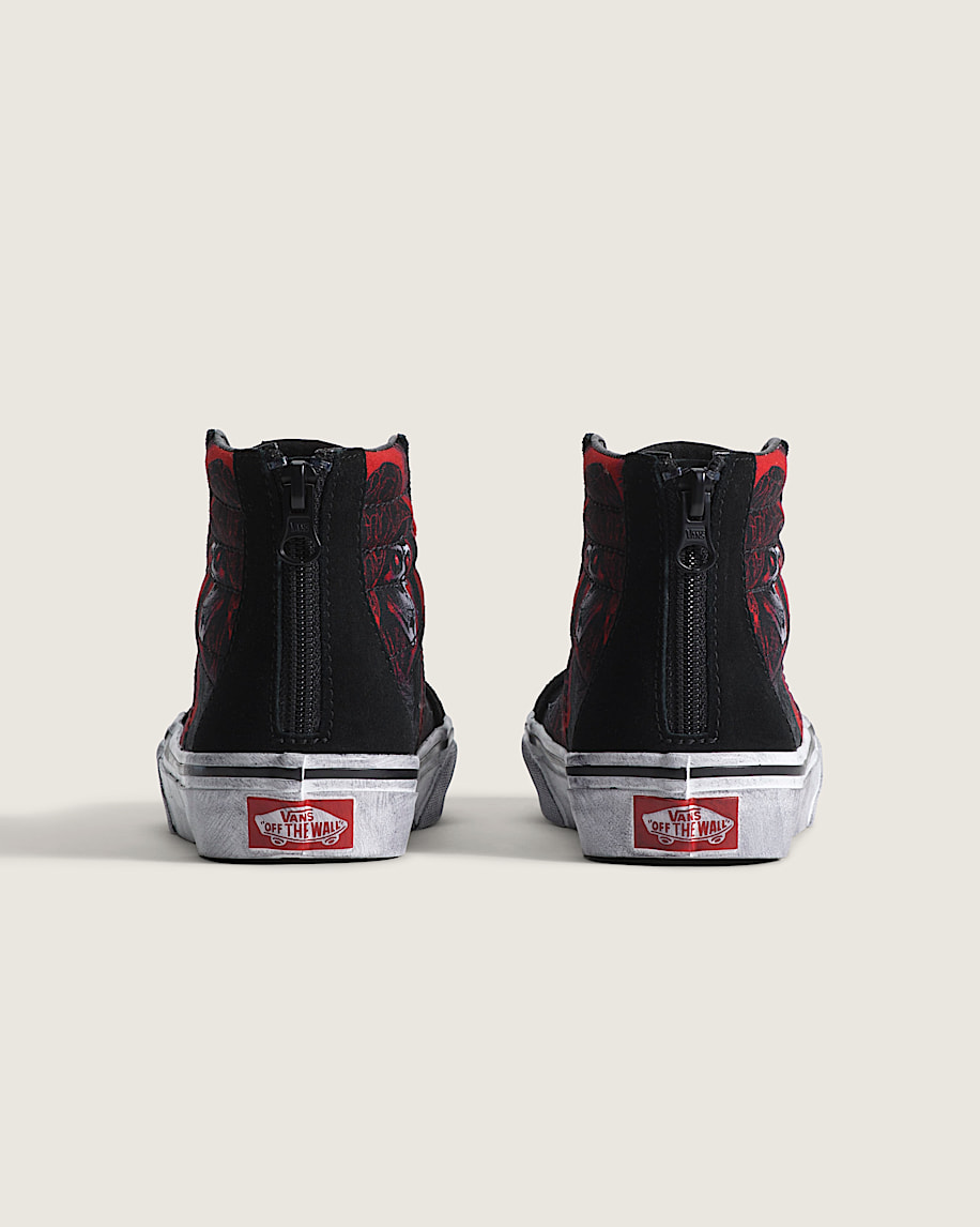 Little Kids Sk8Hi Zip Halloween Shoe VANS Black ALT3
