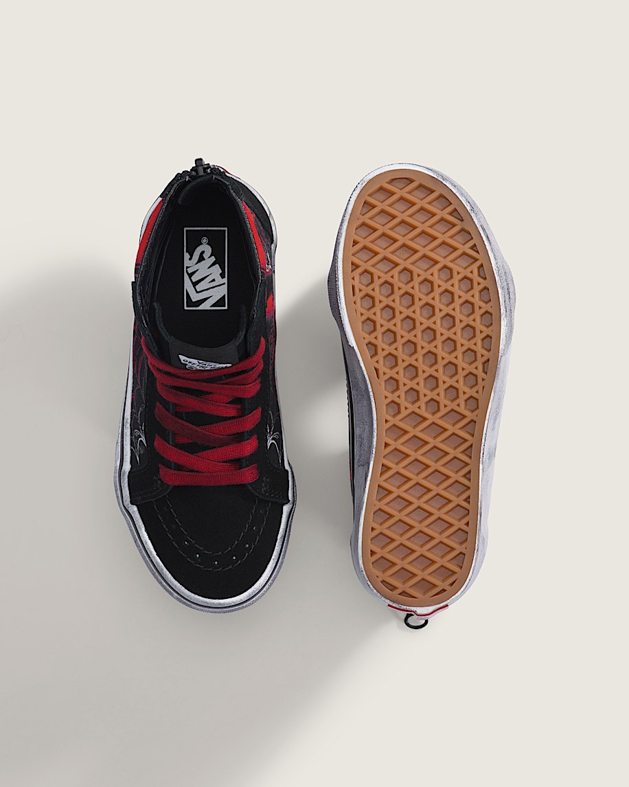 Little Kids Sk8Hi Zip Halloween Shoe VANS Black ALT2