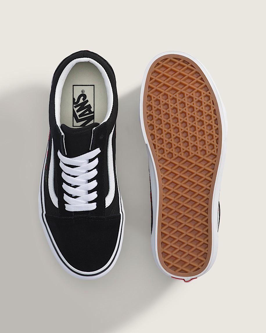 Old Skool Shoe VANS Black  Red ALT2