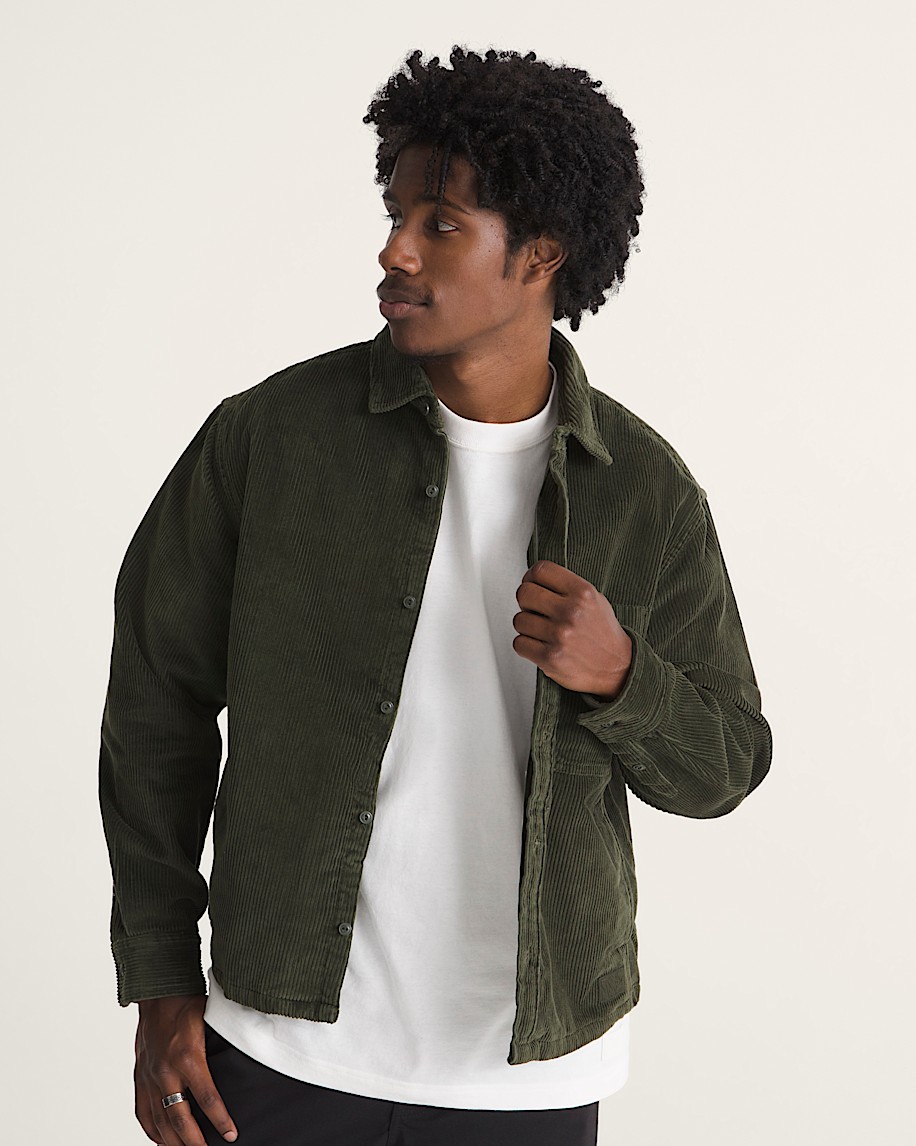Martinez Overshirt VANS Obsidian Fern Green ALT2