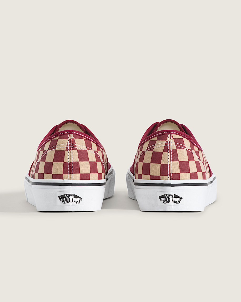 Authentic Shoe VANS Checkerboard Burgundy Purple  Gold ALT3