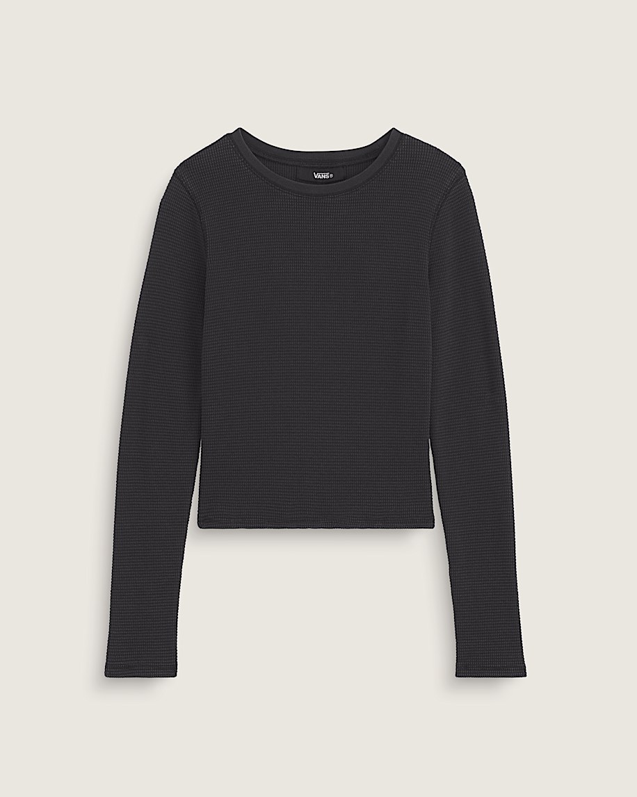 Teri Waffle Long Sleeve Shirt VANS Black HERO