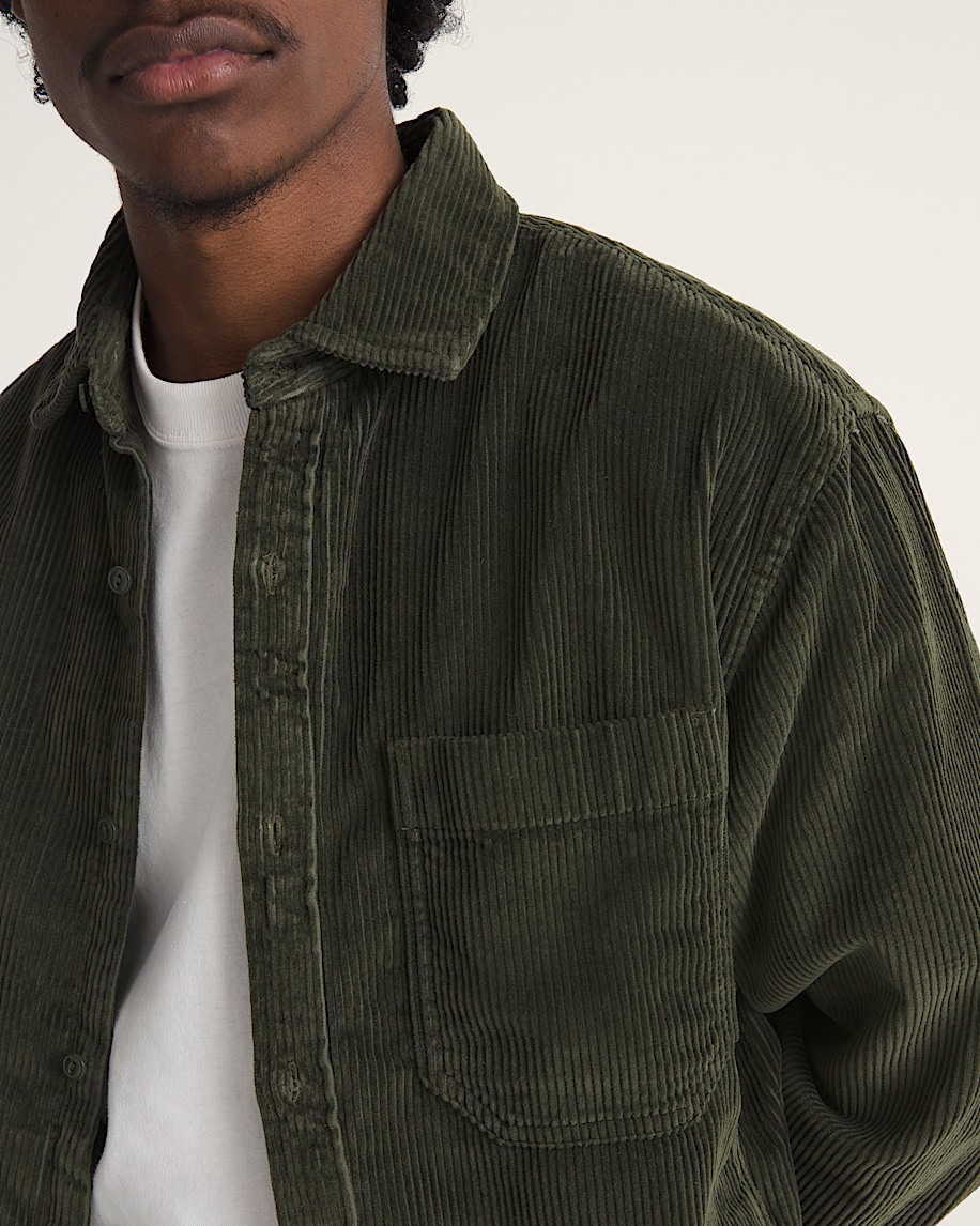 Martinez Overshirt VANS Obsidian Fern Green ALT4
