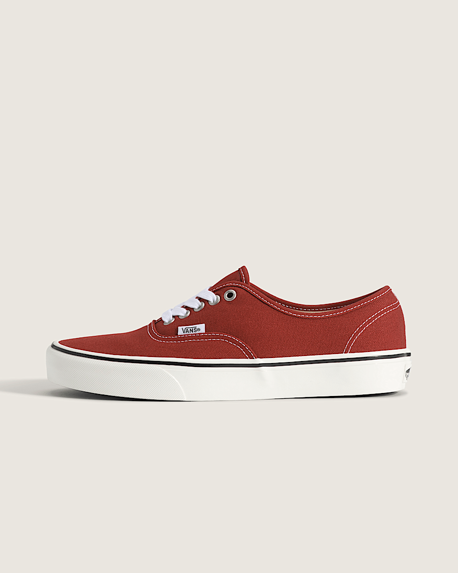 Authentic Shoe VANS Heavyweight Canvas Poppy Ember Red HERO