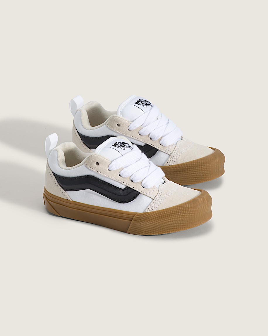 Little Kids Knu Skool Shoe VANS Turtledove White  Marshmallow White ALT1