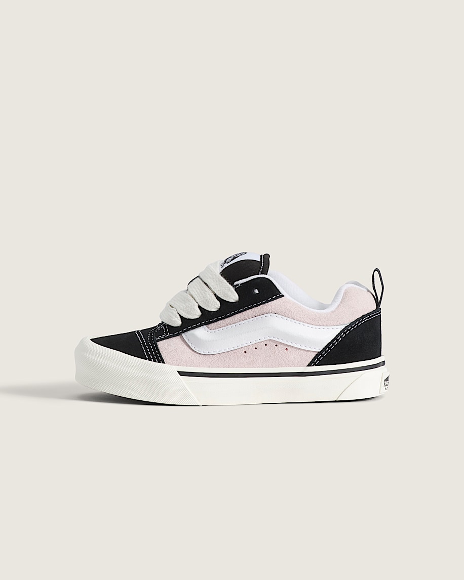 Little Kids Knu Skool Shoe VANS Black  Pale Petal Pink HERO