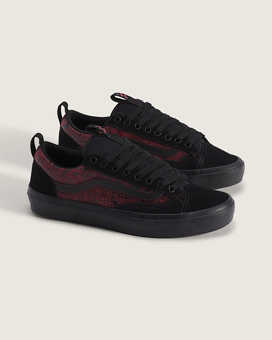 Skate Old Skool 36 Shoe VANS Red  Black ALT1