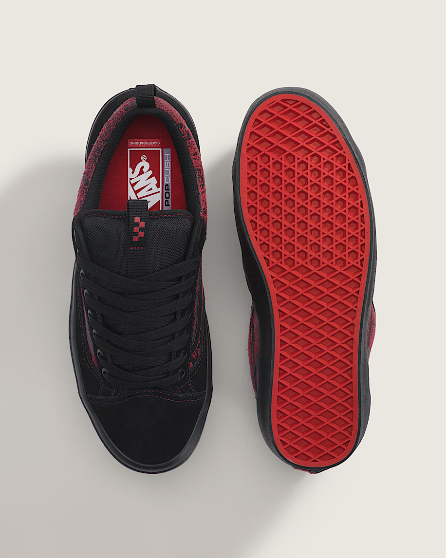 Skate Old Skool 36 Shoe VANS Red  Black ALT2