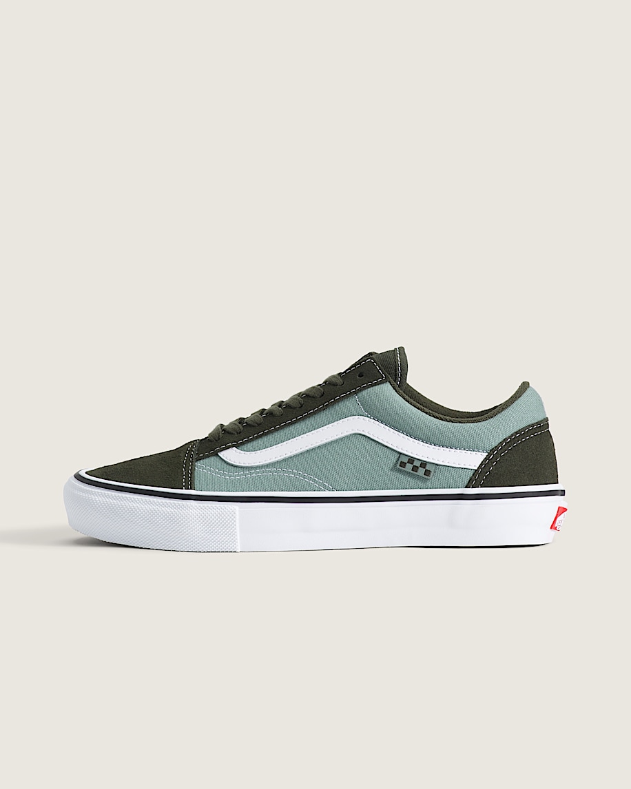 Skate Old Skool Shoe VANS Obsidian Fern Green HERO