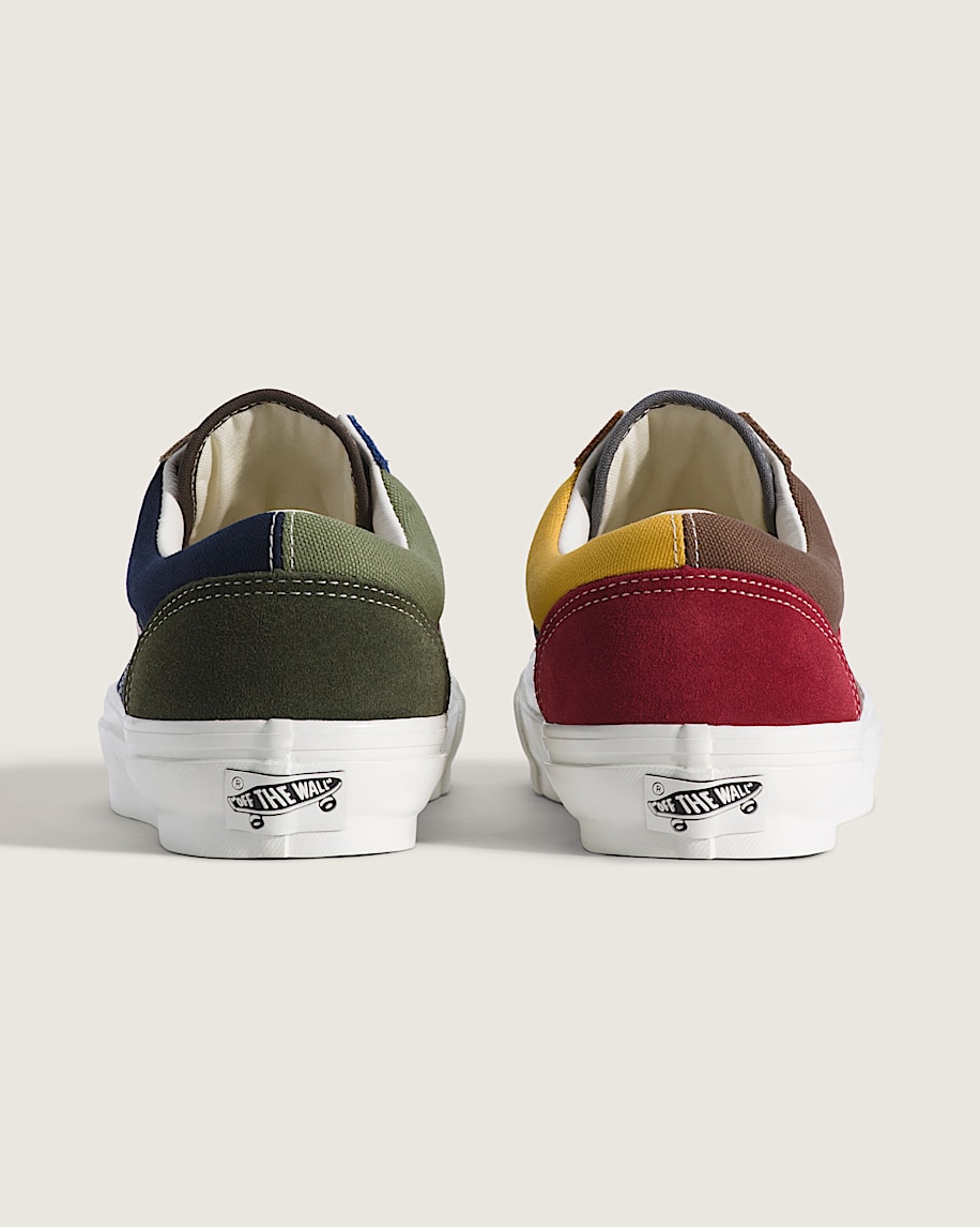 Premium Old Skool Shoe VANS Color Block Green  Brown  Blue ALT3