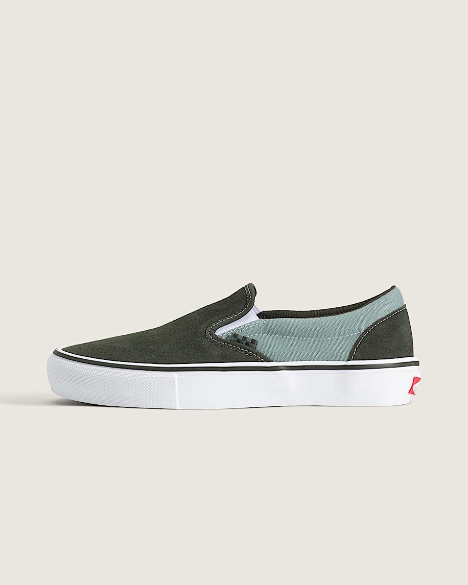 Skate SlipOn Shoe VANS Obsidian Fern Green HERO