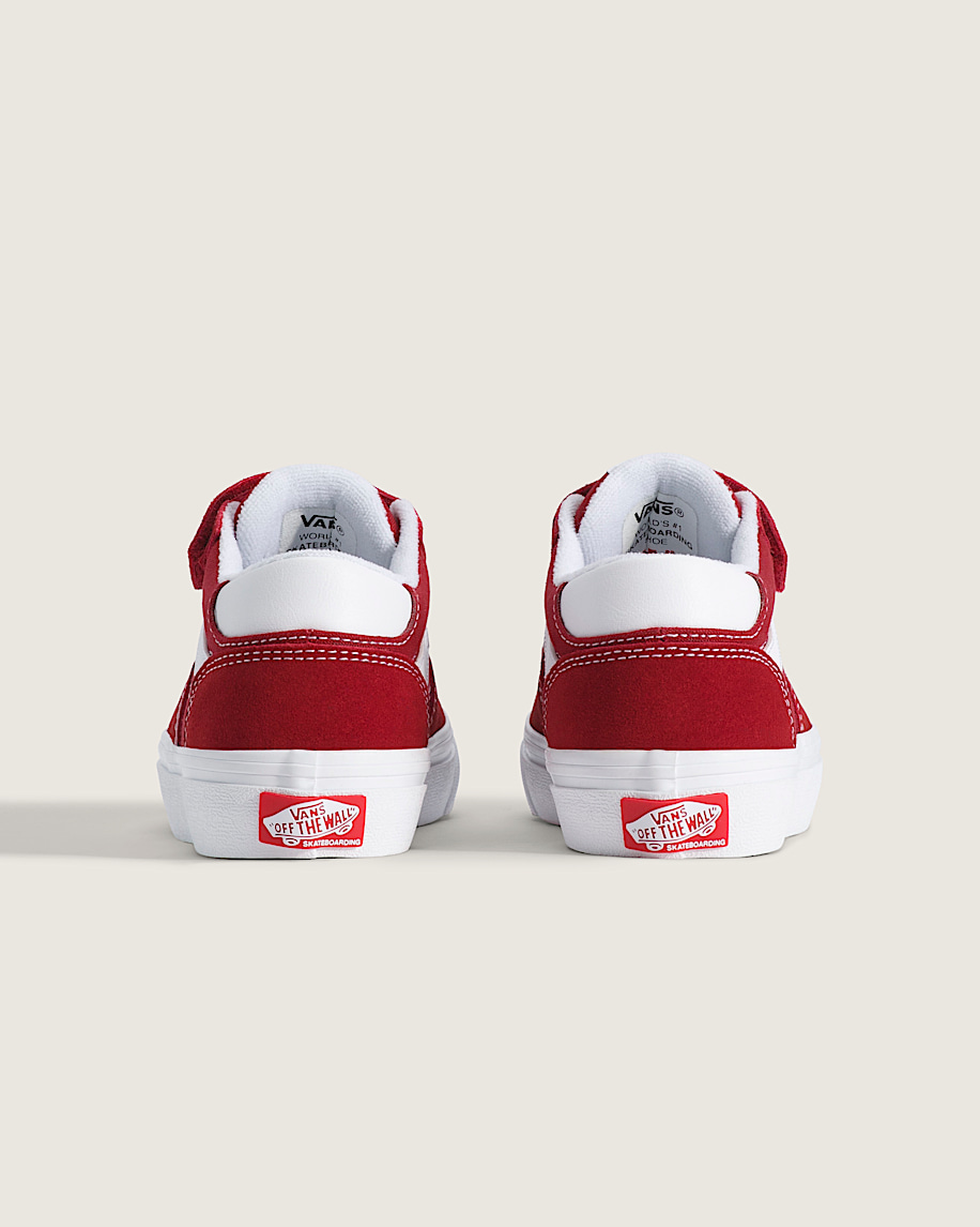 Little Kids Skate Rowan Shoe VANS Red  White ALT3
