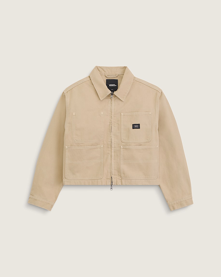 Emily Boxy Workwear Jacket VANS Incense Brown HERO
