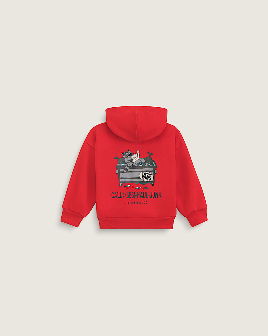 Little Kids Dumpster Raccoon Zip Hoodie VANS Racing Red HERO