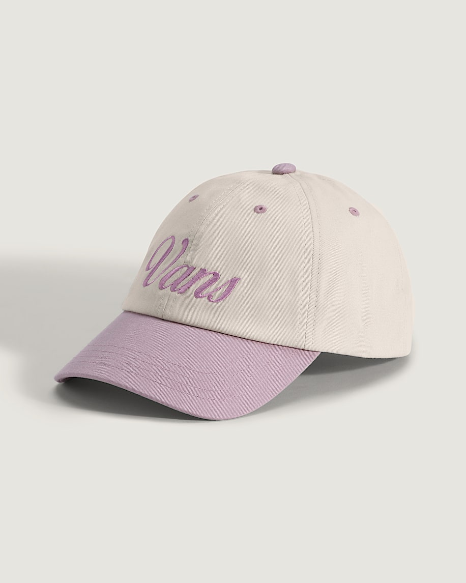 Two Tone Curved Bill Jockey Hat VANS Dusty Rose Pink HERO