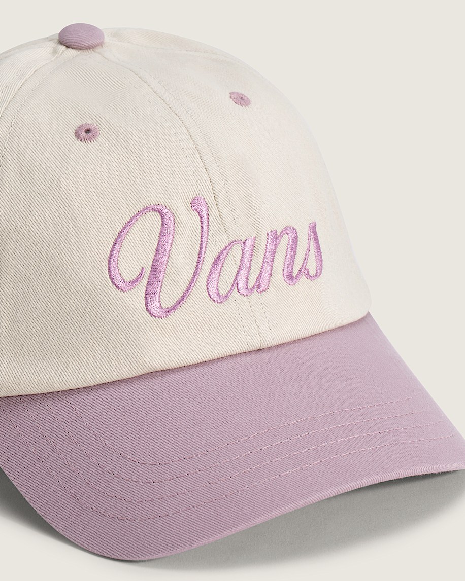 Two Tone Curved Bill Jockey Hat VANS Dusty Rose Pink ALT1