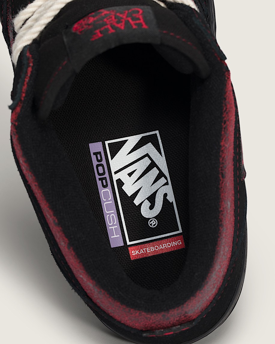 Skate Half Cab Shoe VANS Red  Black ALT4