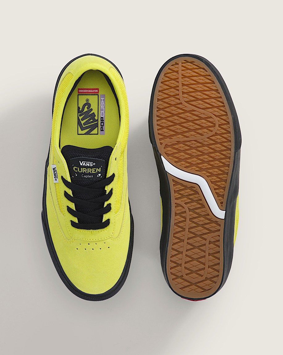 Skate Curren Caples Shoe VANS Fluro Lime Green  Black ALT2