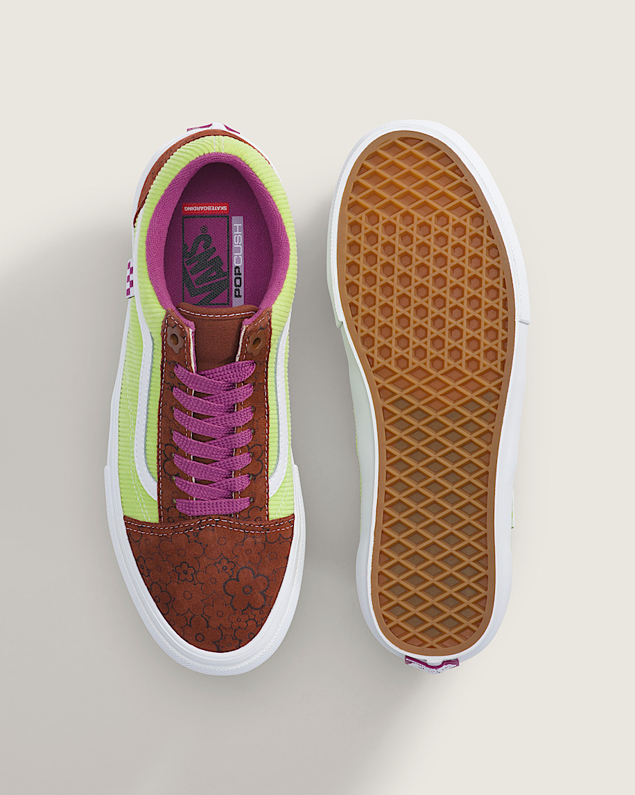 Skate Old Skool Shoe VANS Brown  Green ALT2