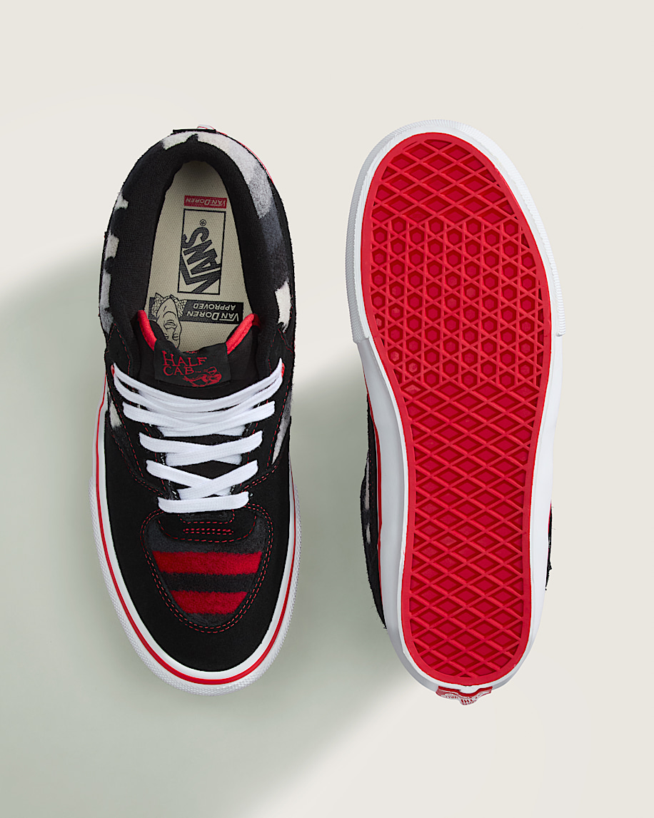 Van Doren Approved x All Nations Skate Half Cab Shoe VANS Black  Red ALT2