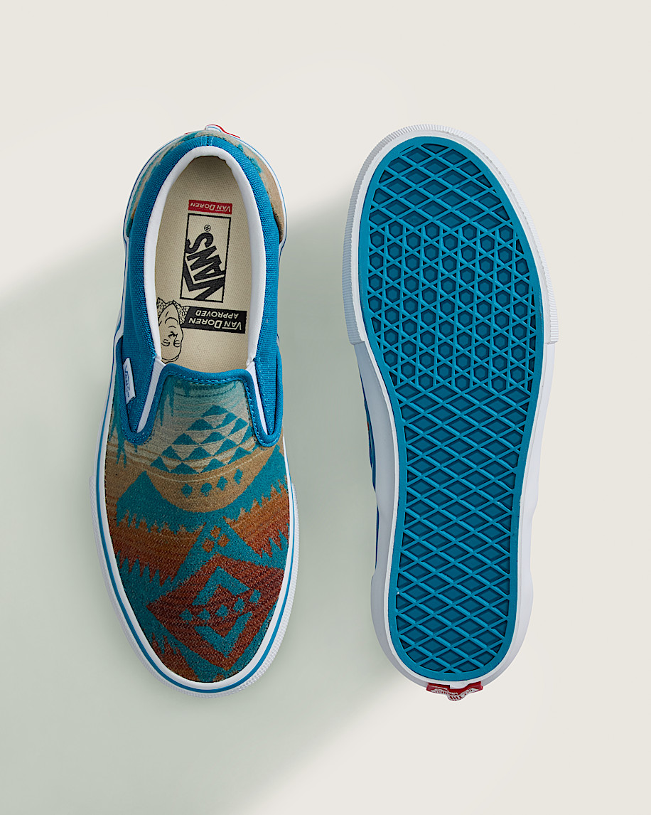 Van Doren Approved x All Nations Skate SlipOn Shoe VANS Blue Moon ALT2