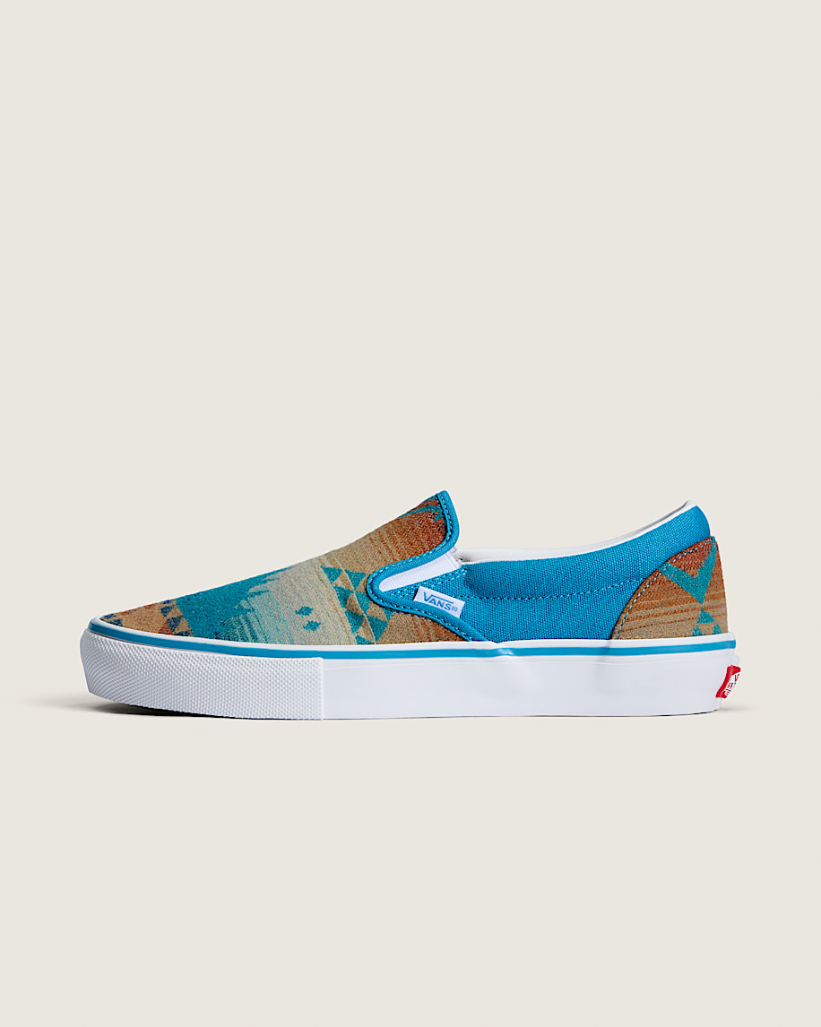 Van Doren Approved x All Nations Skate SlipOn Shoe VANS Blue Moon HERO