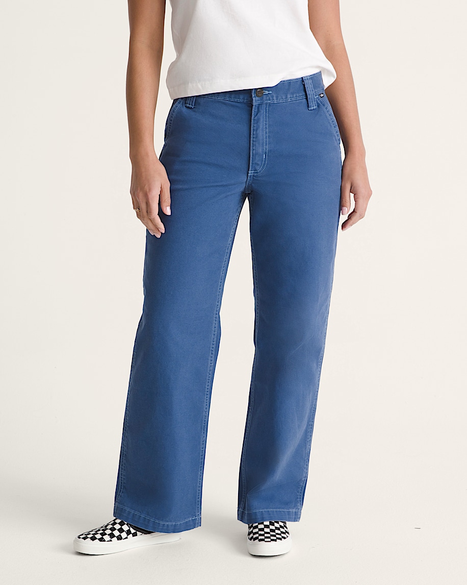 Chore Mid Rise Straight Pants VANS True Navy Blue ALT2