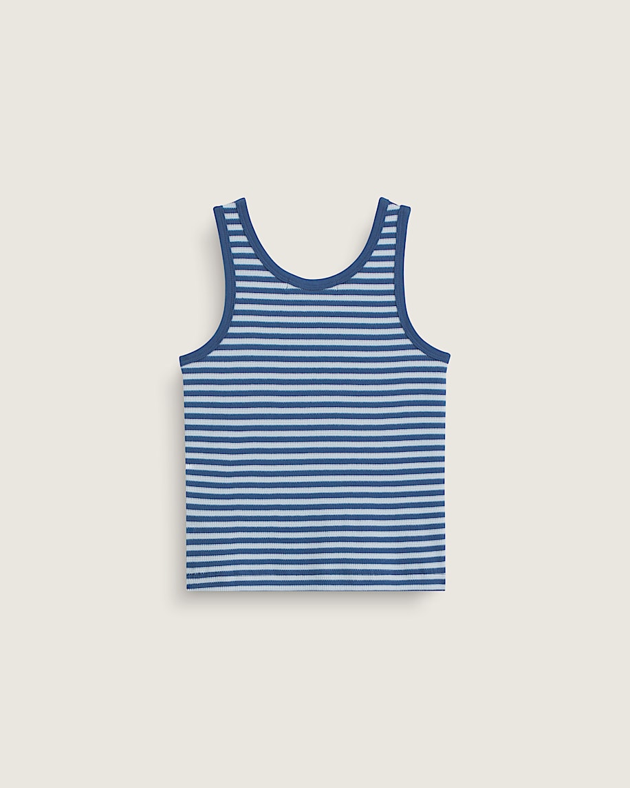 Kids Lily Stripe Tank VANS True Navy Blue ALT1