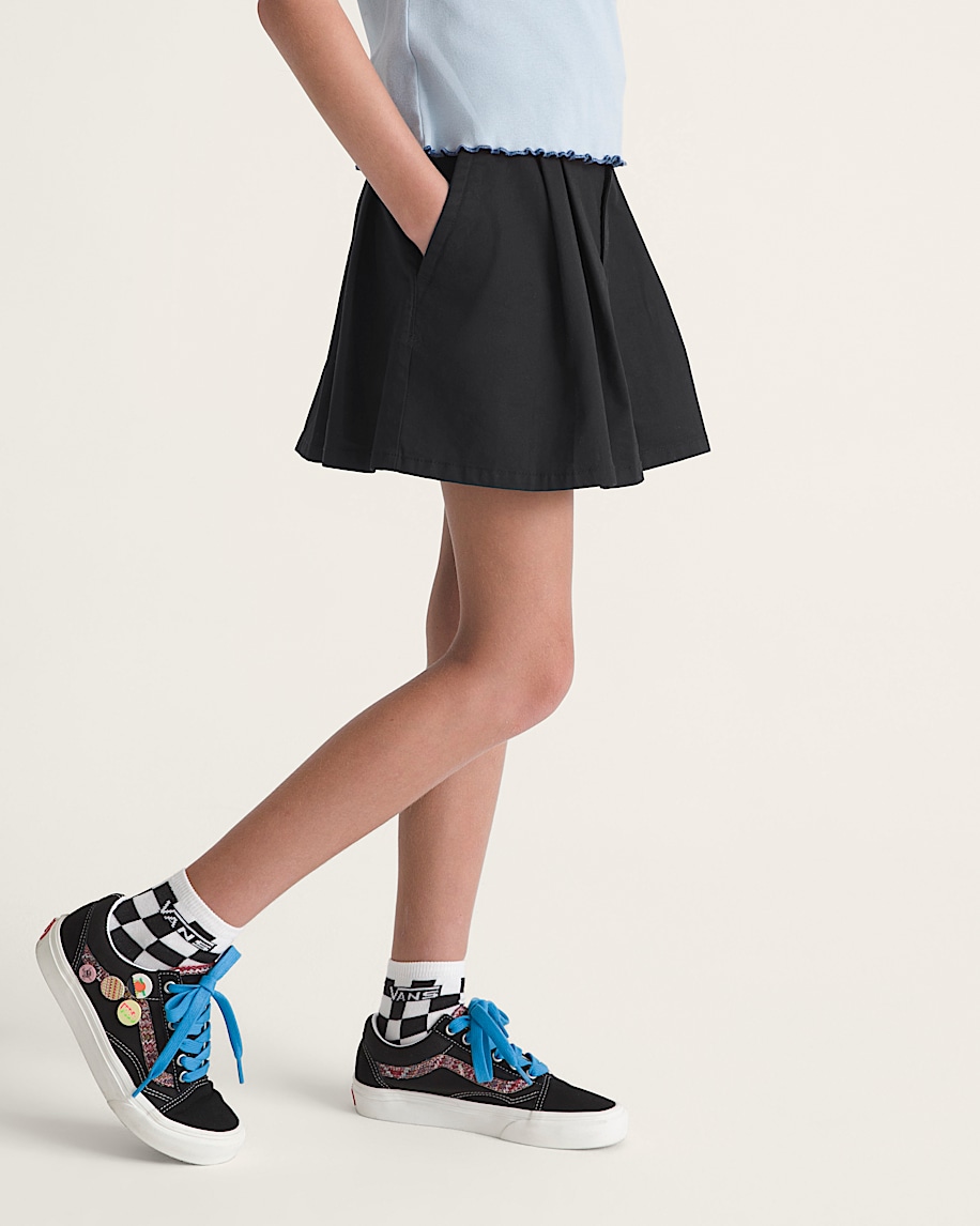 Kids Authentic Chino Mini Skirt VANS Black ALT5