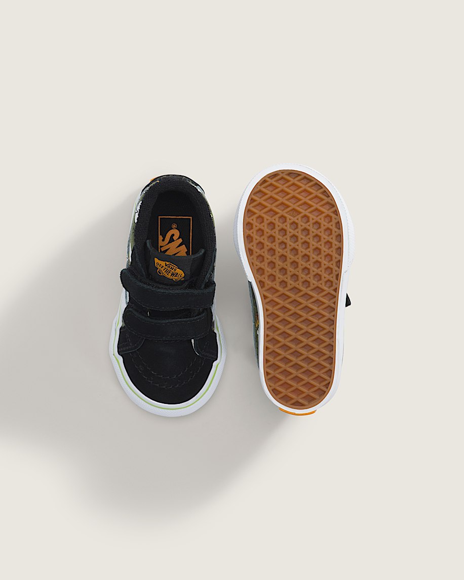 Toddler Sk8Mid V Halloween Shoe VANS Green  Black  Orange ALT2