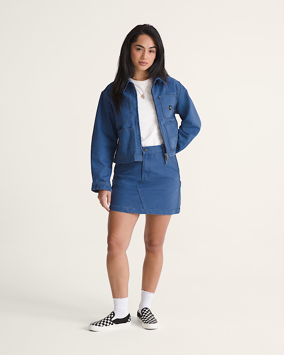 Emily Boxy Workwear Jacket VANS True Navy Blue ALT4
