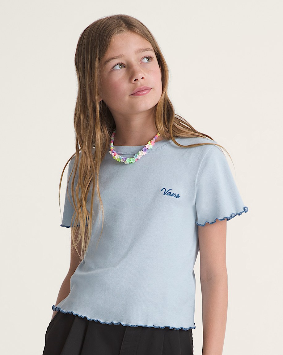 Kids Gabby Knit Shirt VANS Soft Slate Blue ALT2