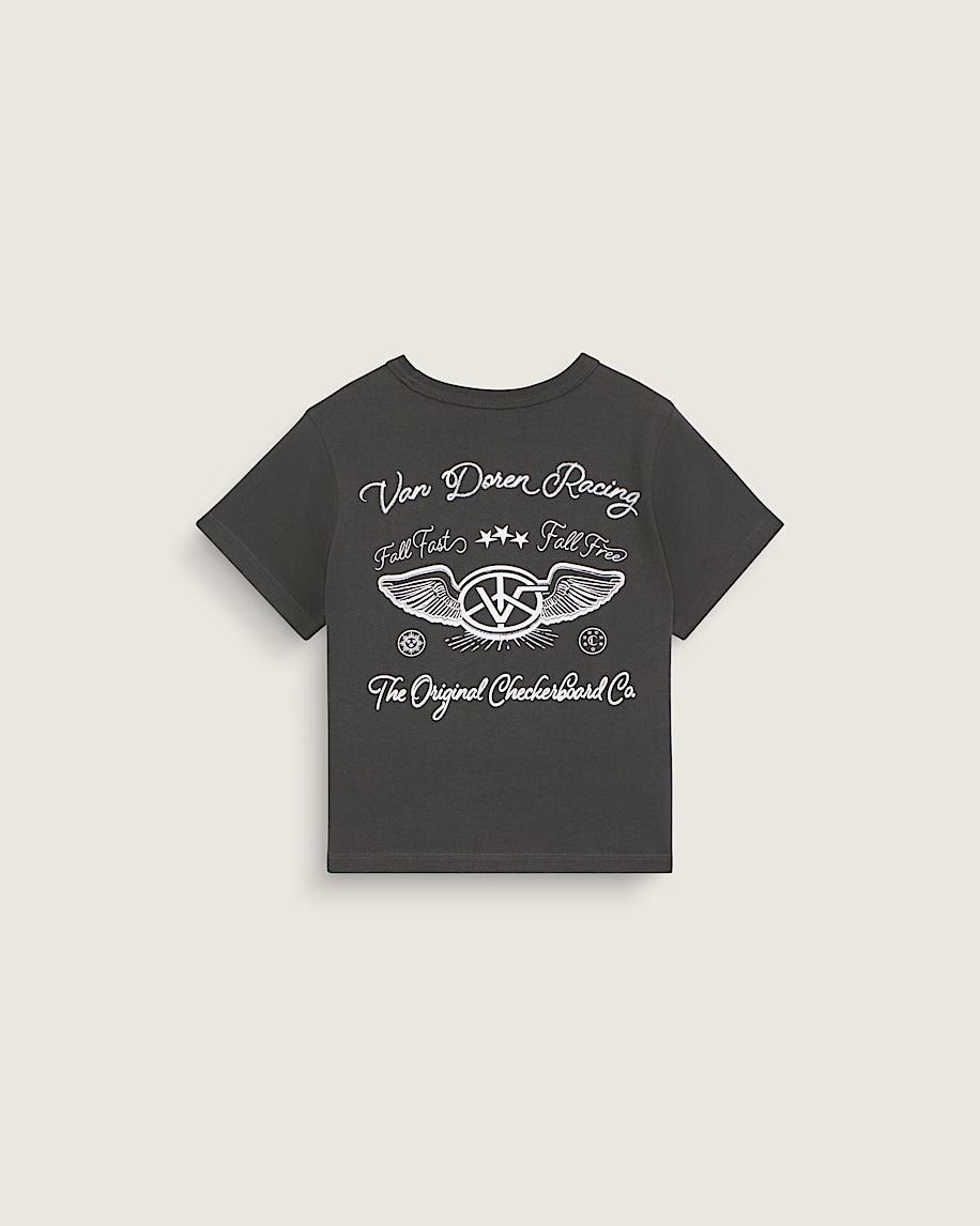 Kids Van Doren Racing TShirt VANS Faded Black HERO