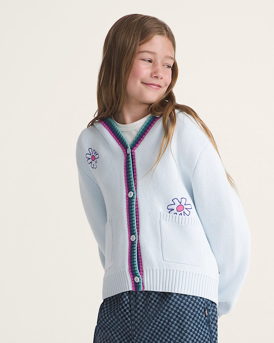Fiona Floral Sweater VANS Blue Water ALT2
