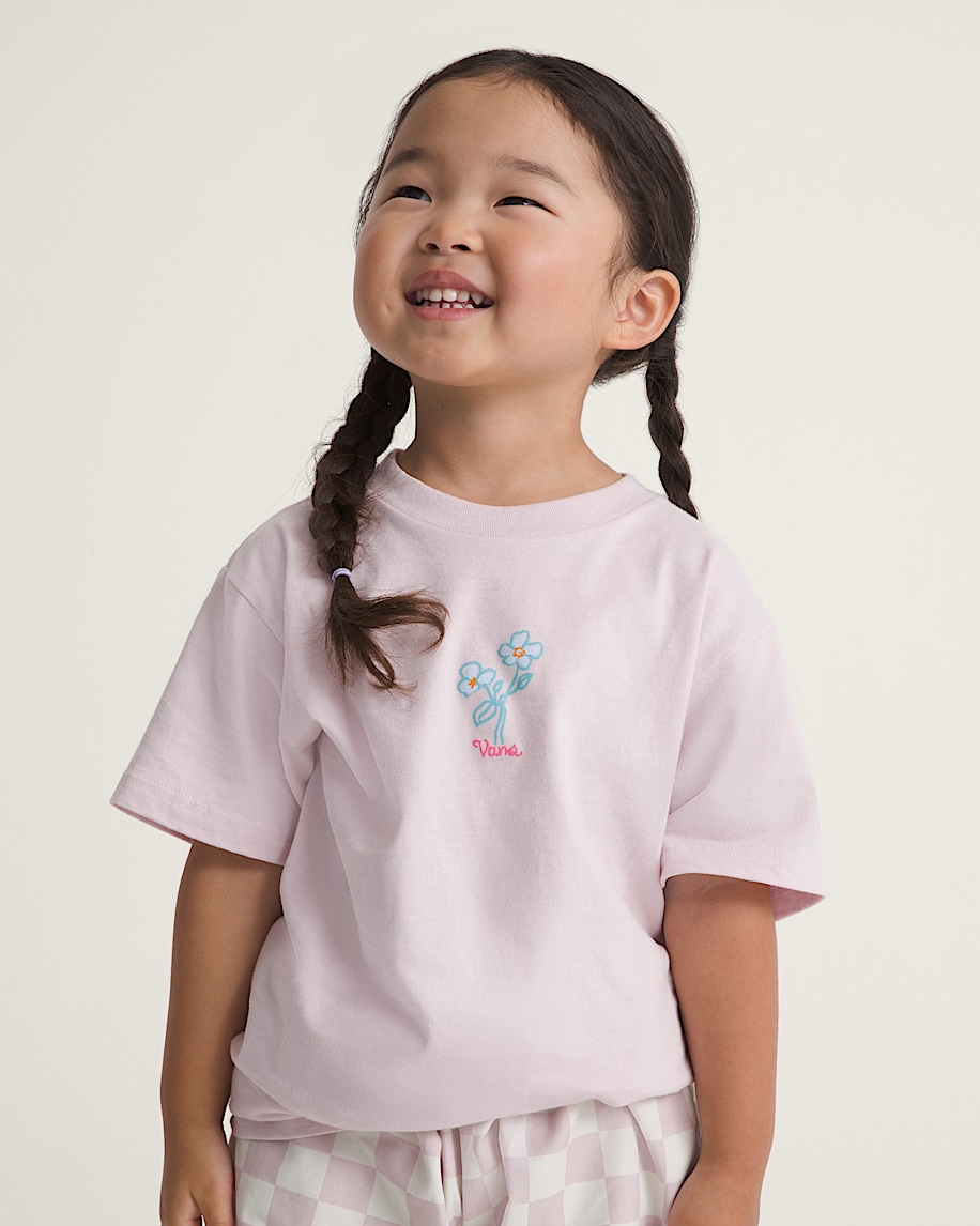 Little Kids Little Flower TShirt VANS Pale Petal Pink ALT2
