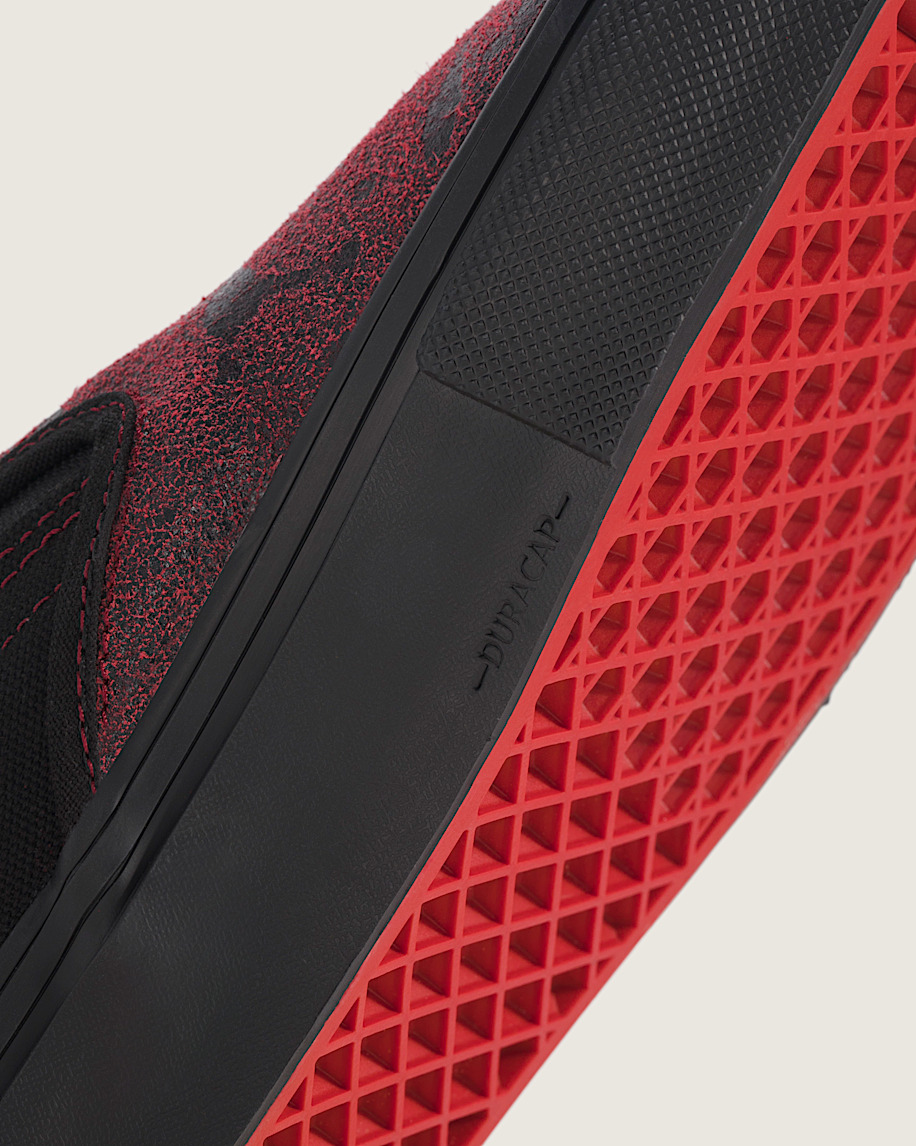 Skate SlipOn Shoe VANS Red  Black ALT5