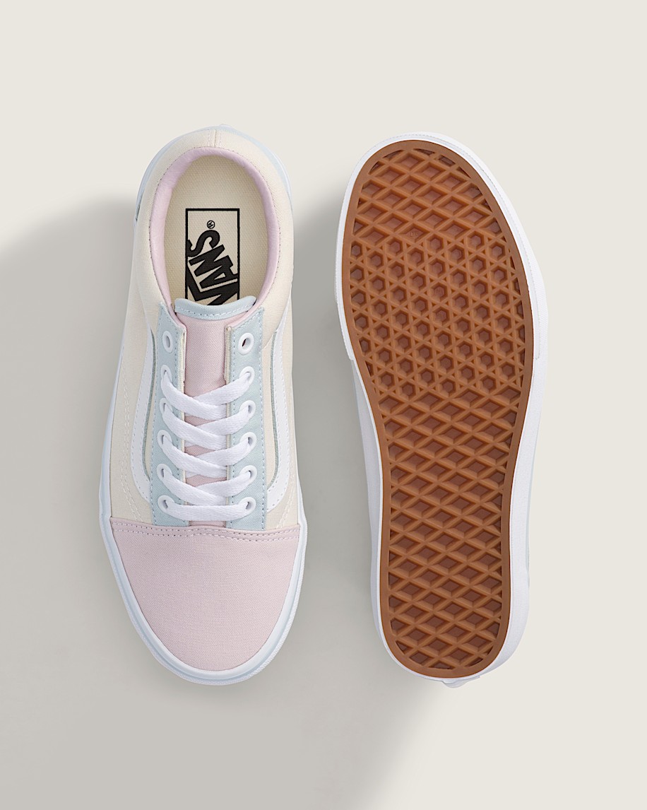 Old Skool Shoe VANS Marshmallow White  Dawn Mist Blue ALT2