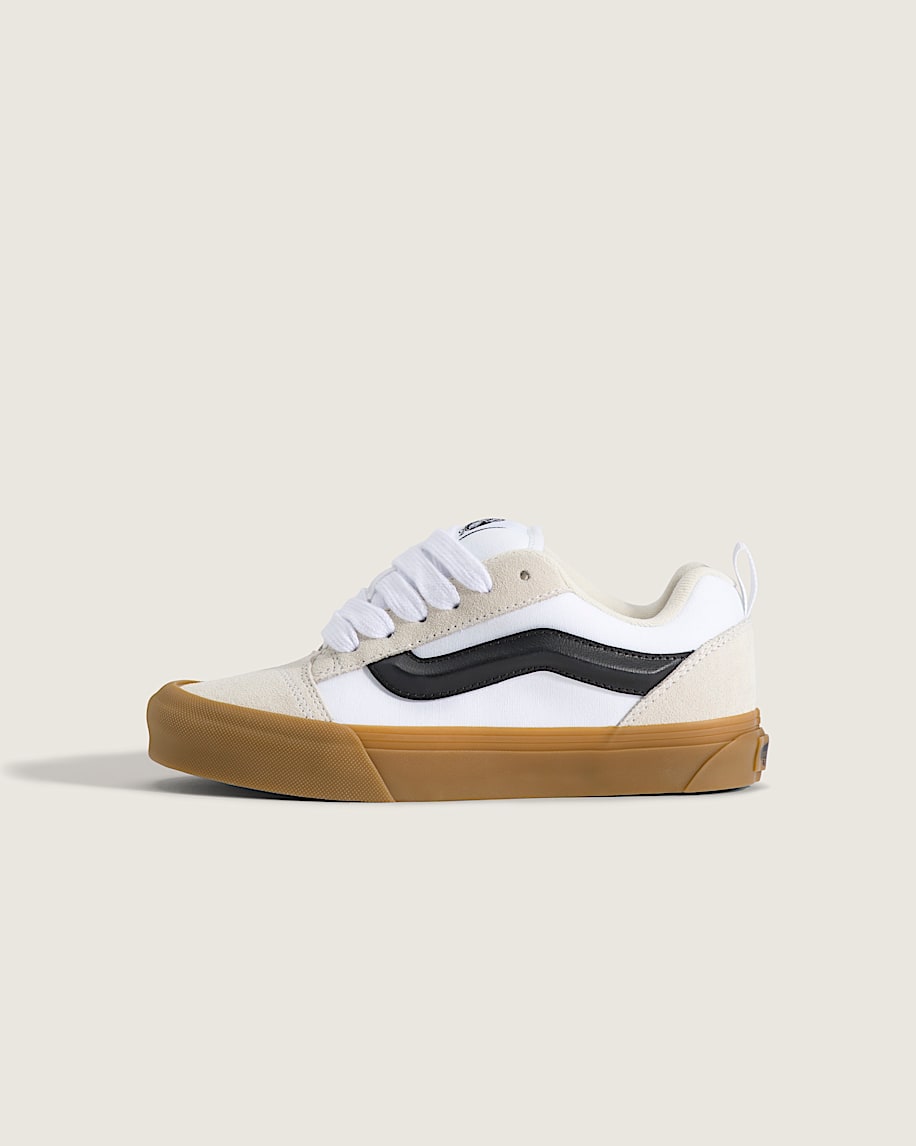 Big Kids Knu Skool Shoe VANS Turtledove White  True White HERO