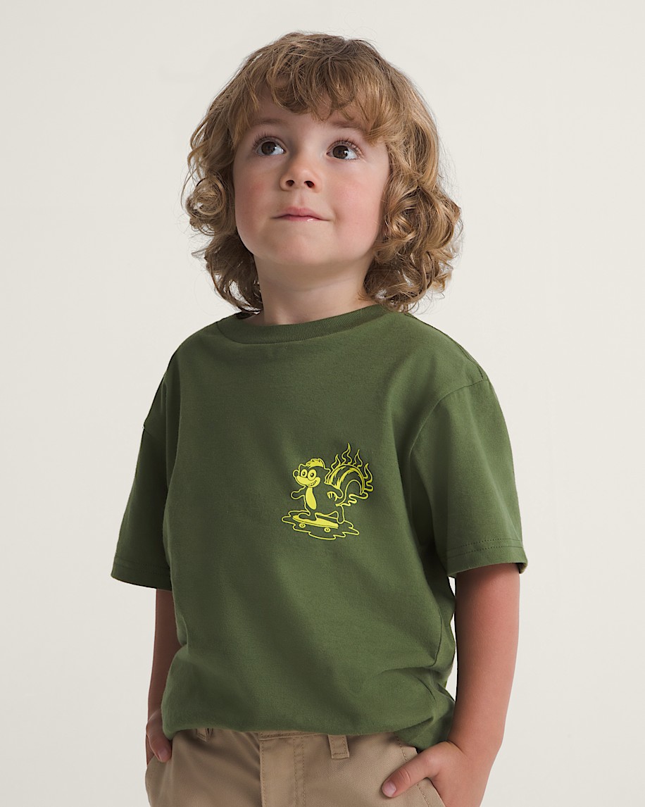 Little Kids Dusters TShirt VANS Green Balsam ALT2
