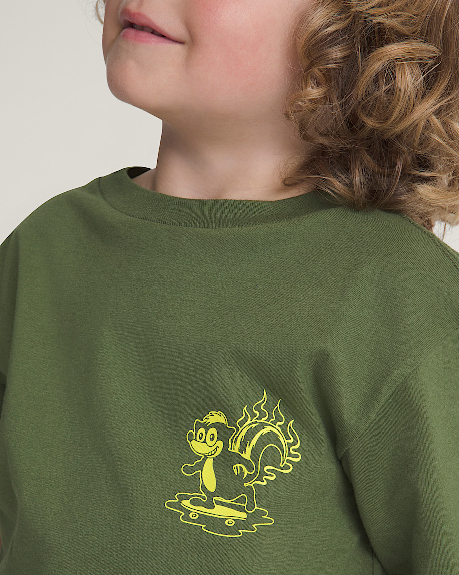Little Kids Dusters TShirt VANS Green Balsam ALT4