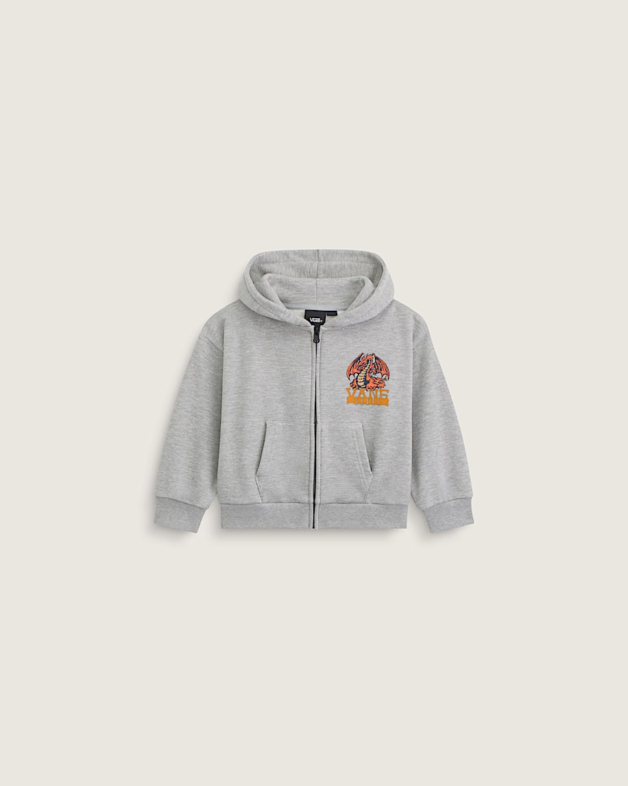 Little Kids Living Legend Zip Hoodie VANS Cement Heather Grey HERO