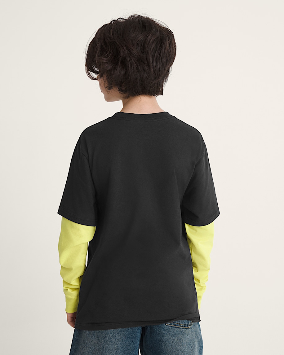 Kids Arm Bones Twofer Shirt VANS Black ALT3