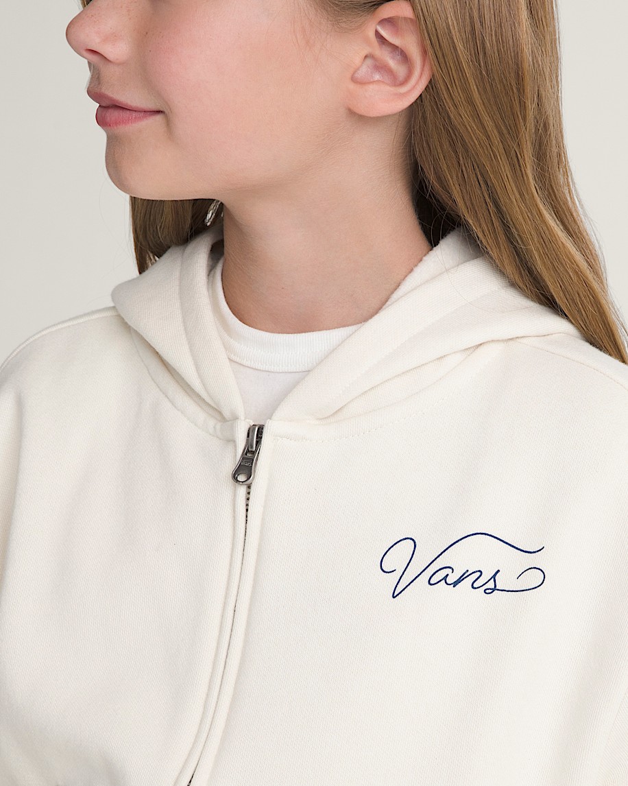 Kids Van Doren Racing Zip Hoodie VANS Turtledove ALT4