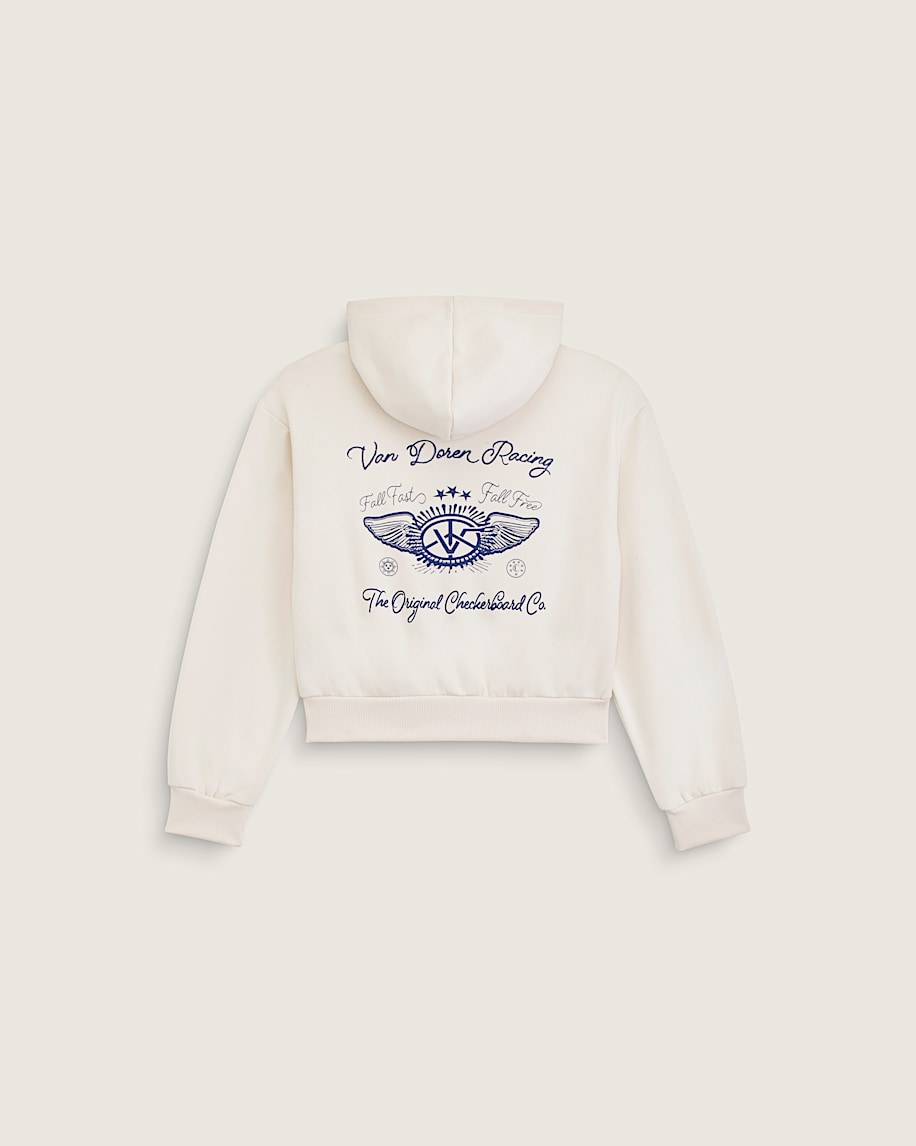 Kids Van Doren Racing Zip Hoodie VANS Turtledove HERO