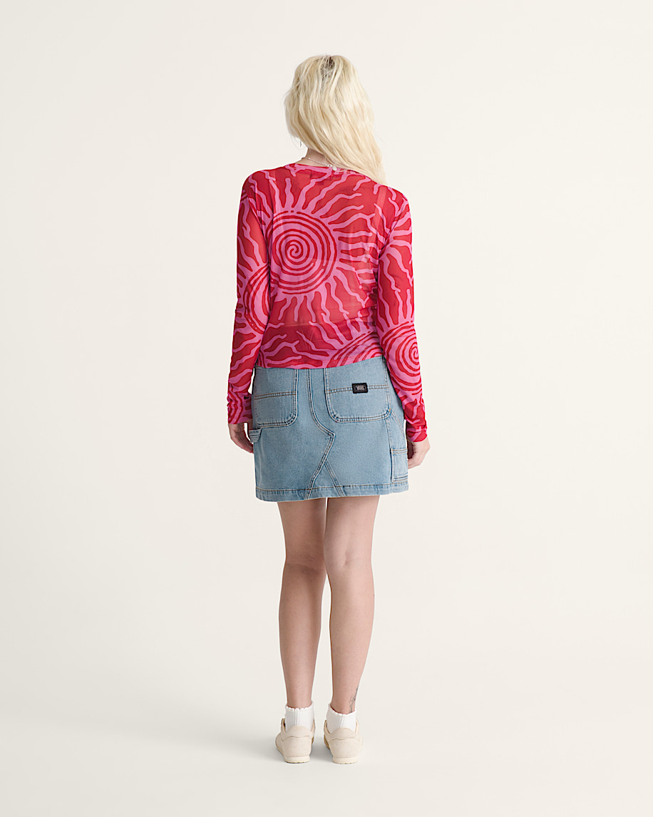 Chore Denim Skirt VANS Stonewash Blue ALT4