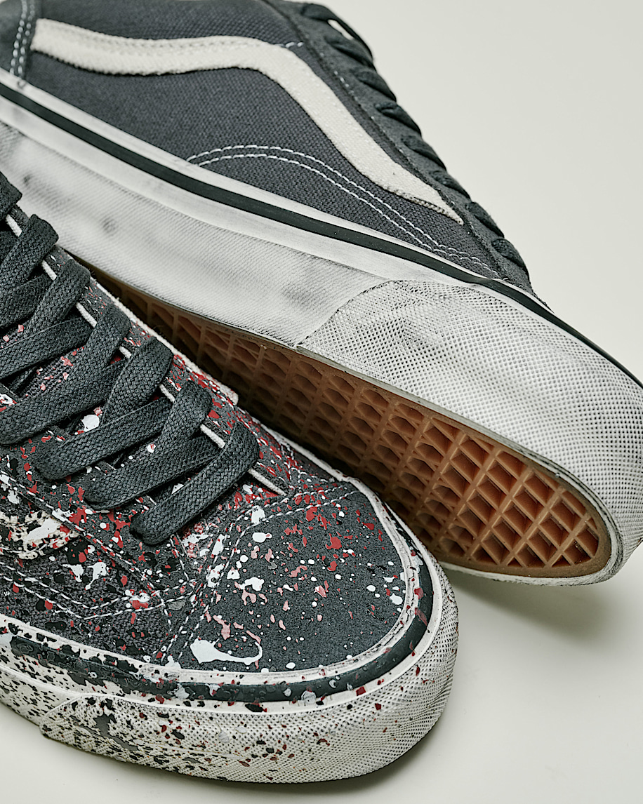 Premium Old Skool 36 Shoe VANS Paint Splatter Charcoal Grey ALT5