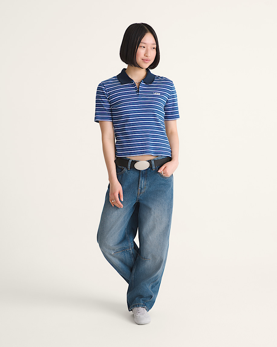 Check5 Mid Rise Barrel Pants VANS Vintage Indigo ALT3