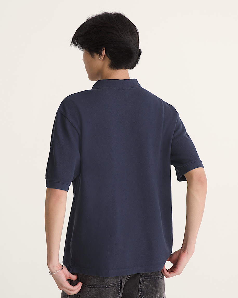 Vans X Rowan Z Polo Shirt VANS Parisian Night Blue ALT3