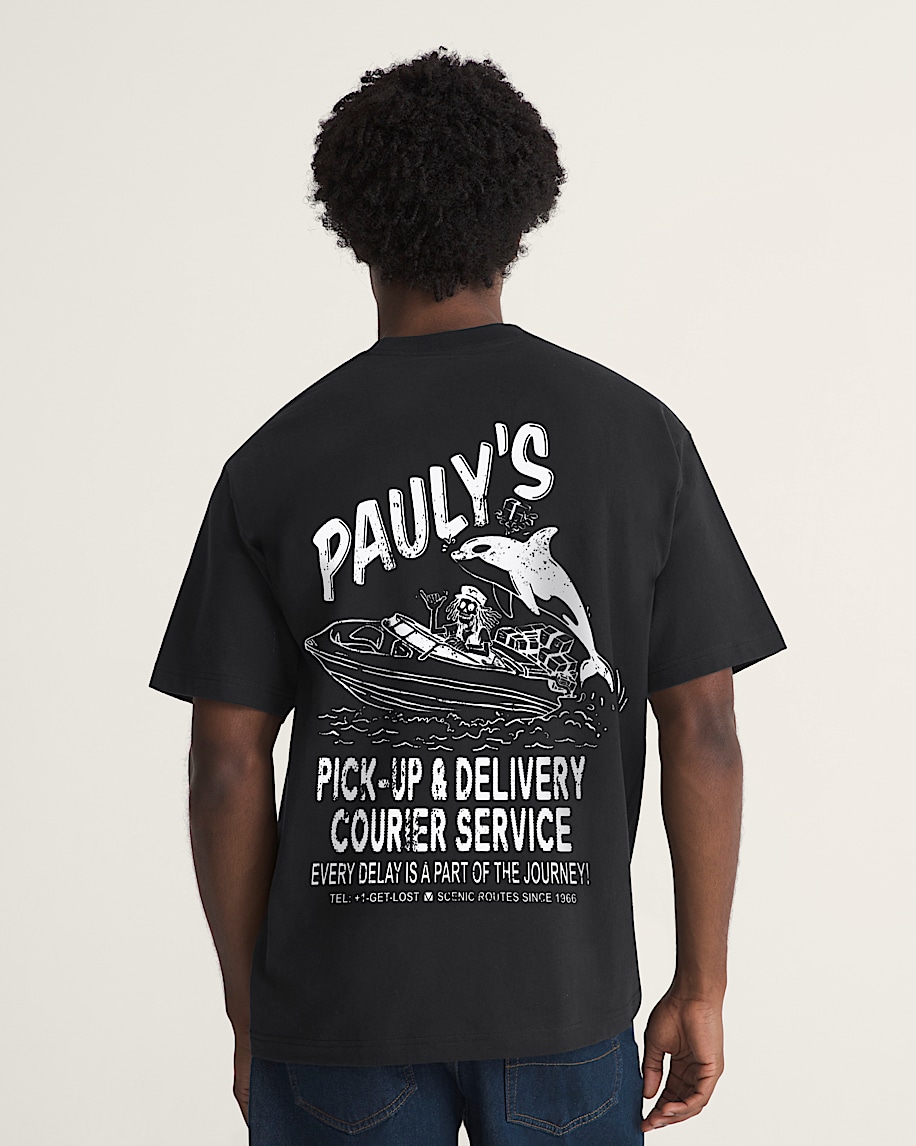 Paulys Delivery TShirt VANS Black ALT3